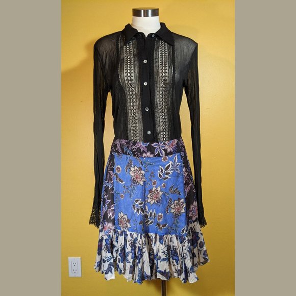 Zara Dresses & Skirts - Zara Floral Mini Skirt - NWOT - Size XL (runs small)
